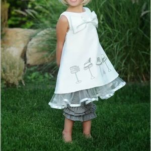 GIRLS PERSNICKETY TUNIC DRESS CAPRIS SIZE 5